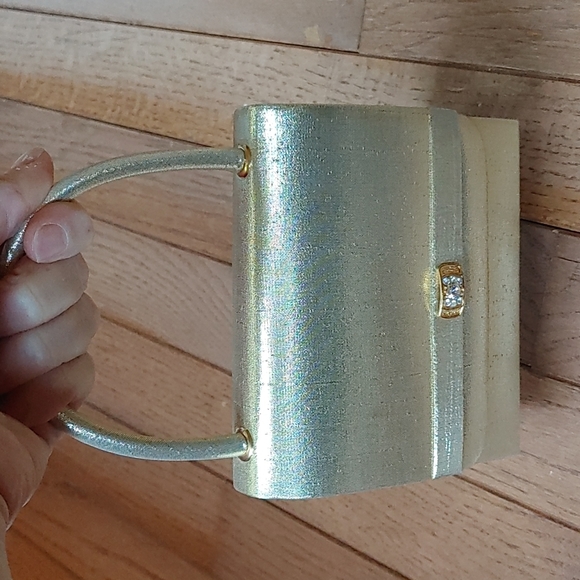 La Regale Mini Gold Handbag - Picture 3 of 14